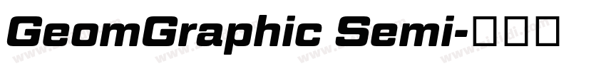 GeomGraphic Semi字体转换